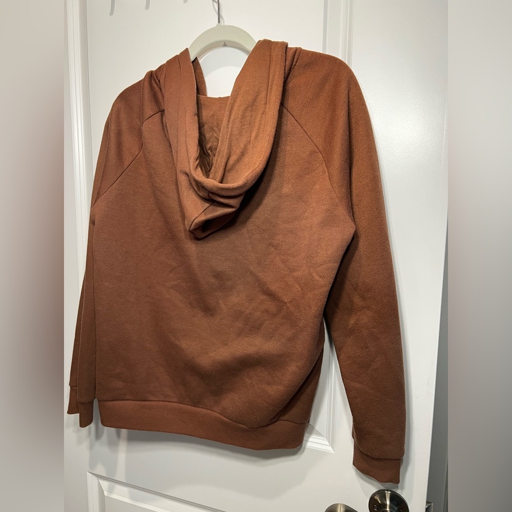 Primark Brown Zip Up Hoodie Size Medium - Picture 2 of 9